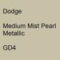 Preview: Dodge, Medium Mist Pearl Metallic, GD4.